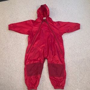 4T Tuffo red rain suit